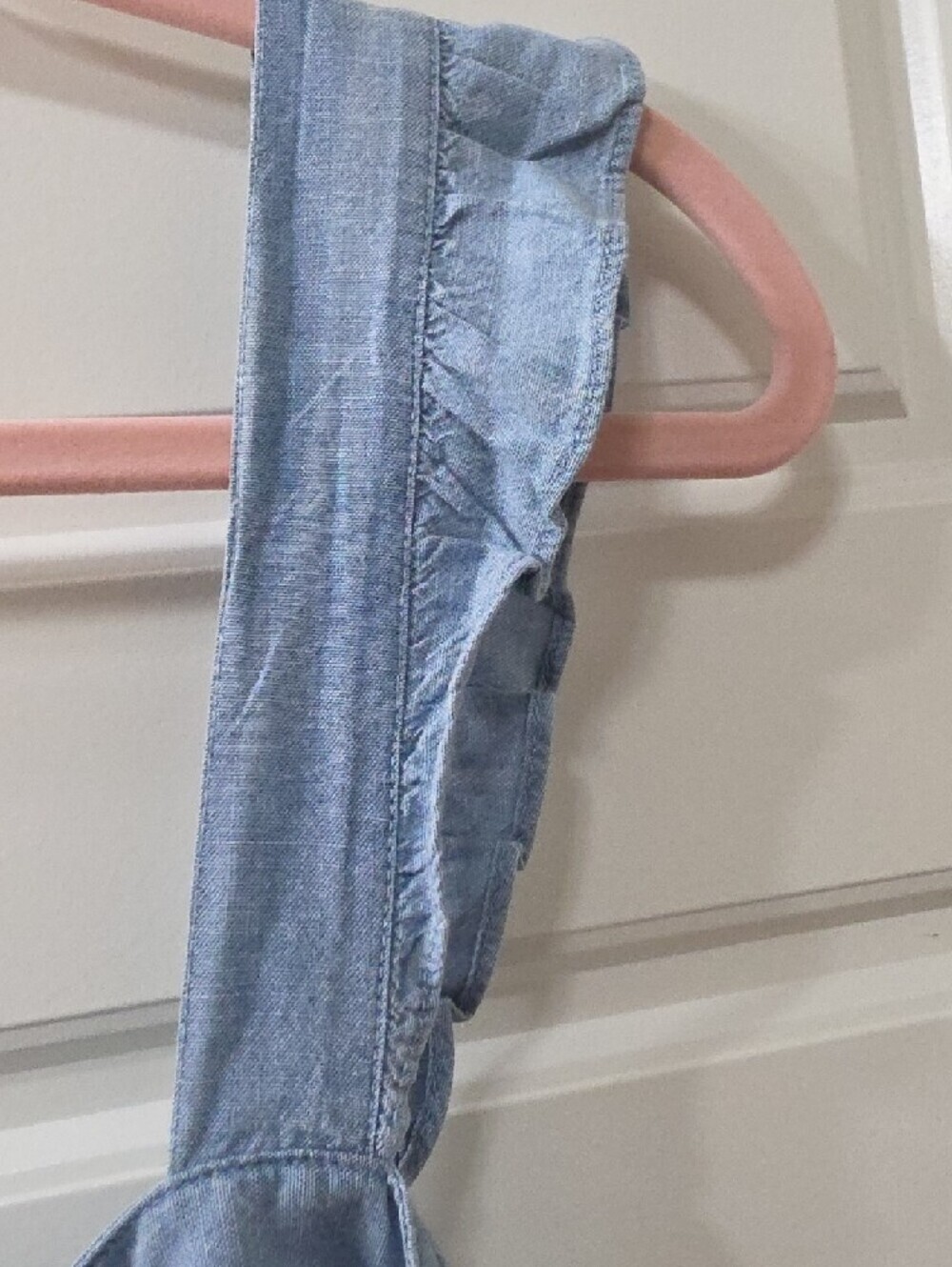 Levi's Light Blue Denim Top with Eyelet Hem - XL - Picture 11 of 11